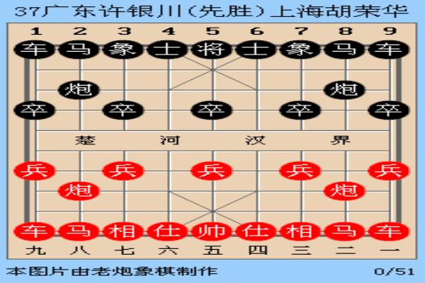 许银川与胡荣华的象棋比赛（许银川与胡荣华，谁将成为棋王）.