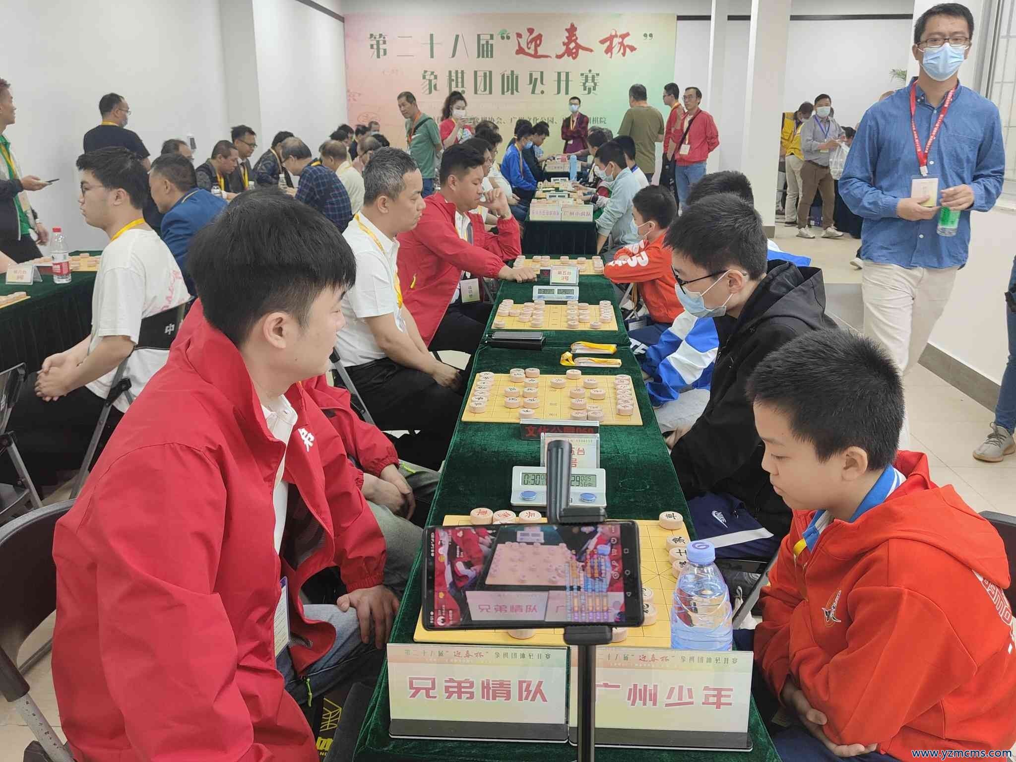 “迎春杯”象棋团体公开赛开枰，“少年力量”在赛场闪耀